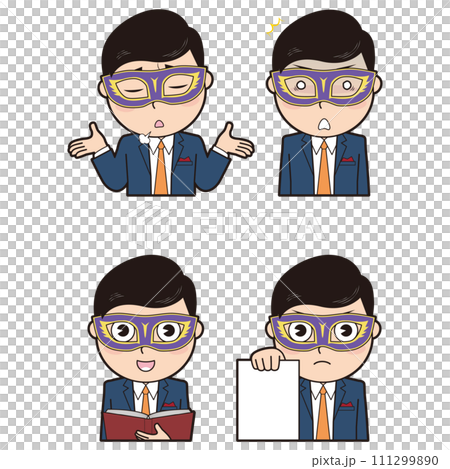 Man wearing a mask⑧ 111299890