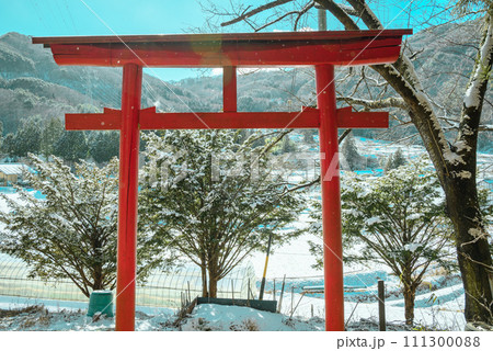 山里の冬景色【長野県】 111300088