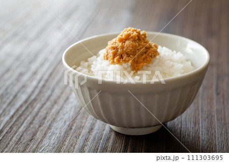 山わさび醤油漬けとご飯 111303695