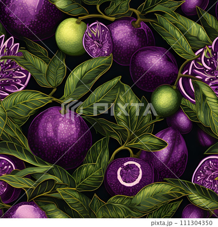 seamless pattern with ripe pears 111304350