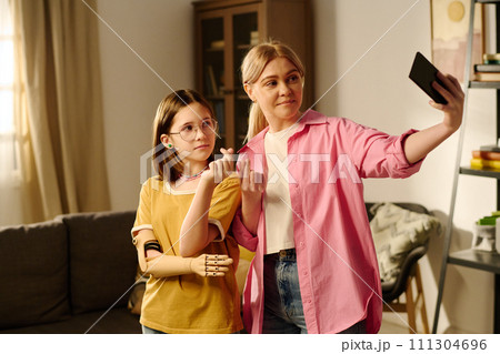 Making selfie or livestream together 111304696