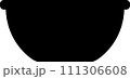 ボウルのシンプルなイラストアイコン 111306608