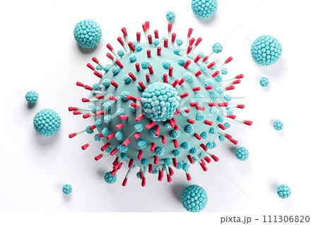 Coronavirus or Flu virus isolated 111306820