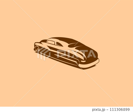mercury coupe car isolated old background seen from behind. best for logos, badges, emblems mercury coupe car isolated old background seen from behind. best for logos, badges, emblems 111306899