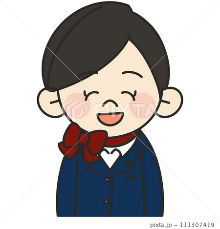 客室乗務員が笑顔で正面を向いているイラスト 客室乗務員が笑顔で正面を向いているイラスト 111307419