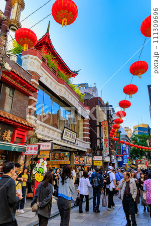 神奈川県 横浜市 横浜中華街(中華街大通り) 神奈川県 横浜市 横浜中華街(中華街大通り) 111309696