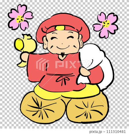 大黑天坐在米袋上 111310481