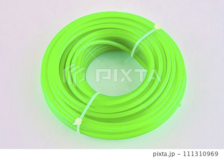 A string of grass cutter on white background A string of grass cutter on white background 111310969
