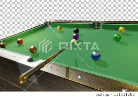 ビリヤード(billiard)　透過素材 111311265