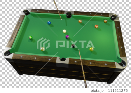 ビリヤード(billiard)　透過素材 111311276