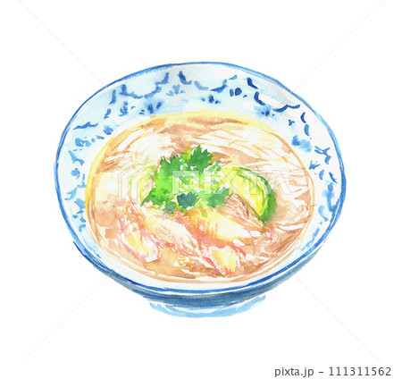 水彩で描いたフォーのイラスト 水彩で描いたフォーのイラスト 111311562