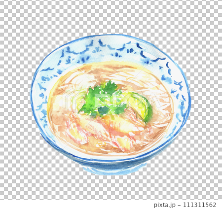 水彩で描いたフォーのイラスト 水彩で描いたフォーのイラスト 111311562
