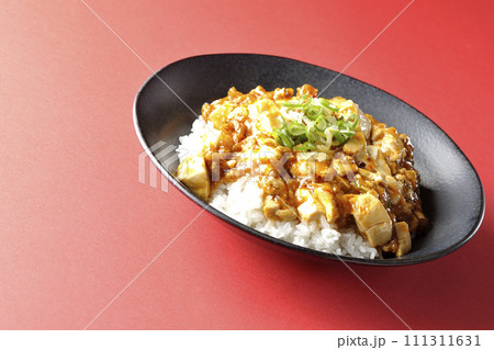 お豆腐たっぷりの長葱乗せ麻婆丼 111311631