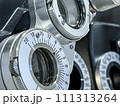 Phoropter or ophthalmoscope equipment macro. 111313264