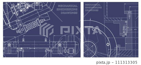 Engineering illustration set. Cover, flyer, banner, background Engineering illustration set. Cover, flyer, banner, background 111313305