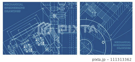 Engineering illustration set. Cover, flyer, banner, background Engineering illustration set. Cover, flyer, banner, background 111313362