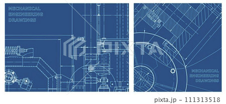 Engineering illustration set. Cover, flyer, banner, background Engineering illustration set. Cover, flyer, banner, background 111313518
