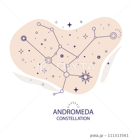 Star constellation Andromeda vector illustration Star constellation Andromeda vector illustration 111313561