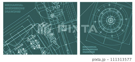 Engineering illustration set. Cover, flyer, banner, background Engineering illustration set. Cover, flyer, banner, background 111313577