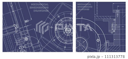Engineering illustration set. Cover, flyer, banner, background Engineering illustration set. Cover, flyer, banner, background 111313778