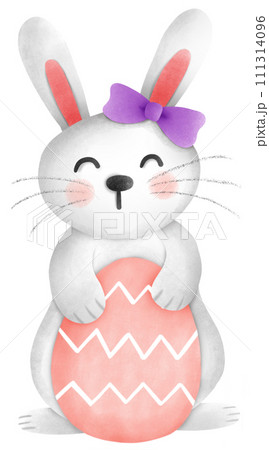 Rabbit with Easter eggs 111314096