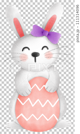 Rabbit with Easter eggs 111314096
