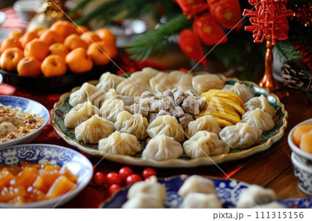 Festive Chinese New Year Feast 111315156