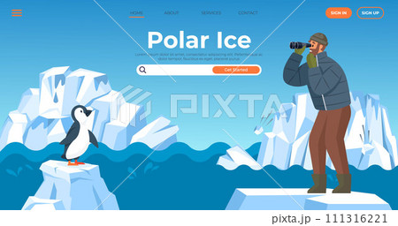 Glaciers vector illustration. Glacial ecosystems adapt to challenges frozen wilderness Natures wintry embrace blankets mountains in layer pristine snow Icebergs, like frozen sculptures, navigate polar Glaciers vector illustration. Glacial ecosystems adapt to challenges frozen wilderness Natures wintry embrace blankets mountains in layer pristine snow Icebergs, like frozen sculptures, navigate polar 111316221
