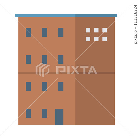 Skyscraper vector illustration. Residential buildings, with their high exteriors, redefine city skylines The front view skyscrapers captures essence modern architecture High-rise structures offer 111316224
