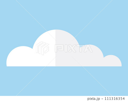 Cloud vector illustration. Wind patterns influence movement and shape cumulus clouds in sky Dreamlike clouds create sense wonder, turning atmosphere into canvas 111316354