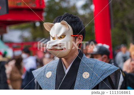 節分の海山道神社、狐の嫁入り神事〈三重県四日市市〉 節分の海山道神社、狐の嫁入り神事〈三重県四日市市〉 111316861