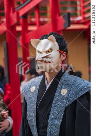 節分の海山道神社、狐の嫁入り神事〈三重県四日市市〉 節分の海山道神社、狐の嫁入り神事〈三重県四日市市〉 111316862
