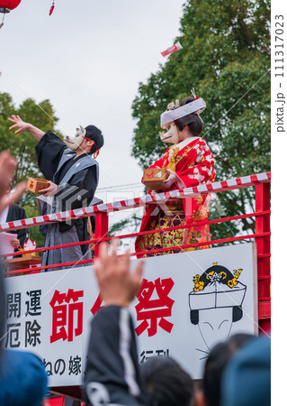 節分の海山道神社、狐の嫁入り神事〈三重県四日市市〉 節分の海山道神社、狐の嫁入り神事〈三重県四日市市〉 111317023