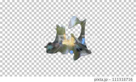 [Alpha通道]強調青森縣地形的青森縣3D平衡投影 111318716