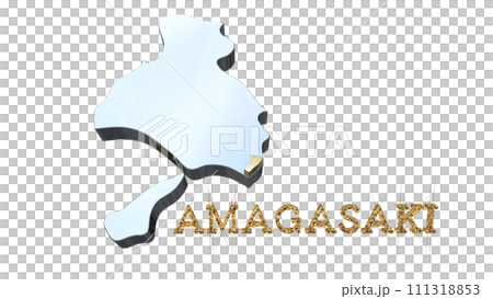 [阿爾法頻道]兵庫縣3D透視投影突顯尼崎地形 111318853