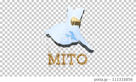 [Alpha頻道] 茨城縣3D透視投影突顯水戶地形 111318856