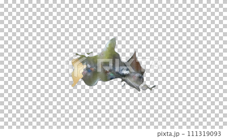 [Alpha 通道] 山口縣 3D 平衡投影突出下關地形 111319093