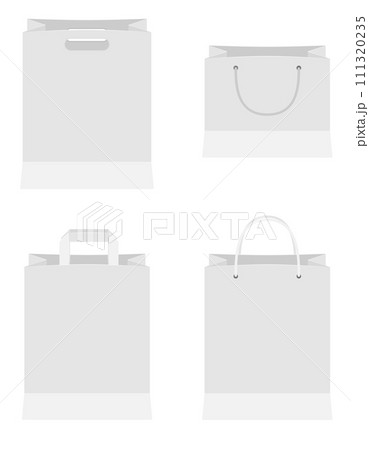 white paper shopping bag stock vector illustration white paper shopping bag stock vector illustration 111320235