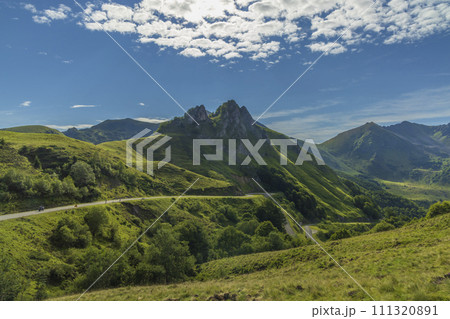 Landscape near Col d'Agnes, Department of Ariege, Pyrenees, France Landscape near Col d'Agnes, Department of Ariege, Pyrenees, France 111320891
