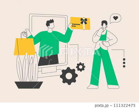 Interactive advertising abstract concept vector illustration. Interactive advertising abstract concept vector illustration. 111322475