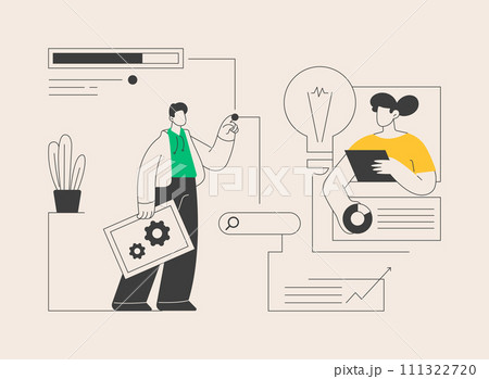 SEO optimization abstract concept vector illustration. 111322720