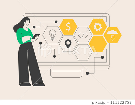 Enterprise IT management abstract concept vector illustration. Enterprise IT management abstract concept vector illustration. 111322755