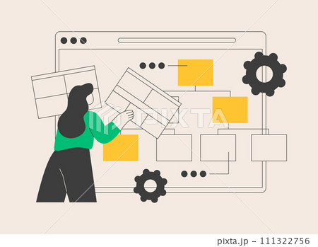 Sitemap creation abstract concept vector illustration. Sitemap creation abstract concept vector illustration. 111322756