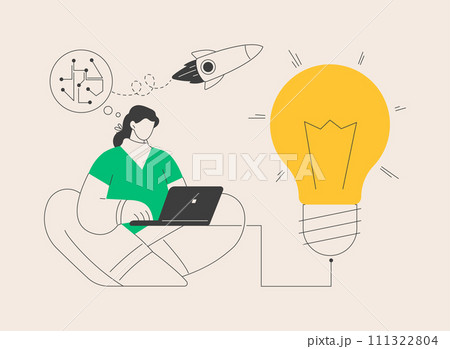 Idea management abstract concept vector illustration. 111322804