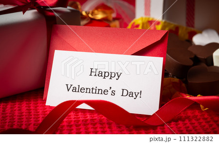 Happy Valentine's Day! バレンタインデー メッセージカード プレゼント チョコ Happy Valentine's Day! バレンタインデー メッセージカード プレゼント チョコ 111322882
