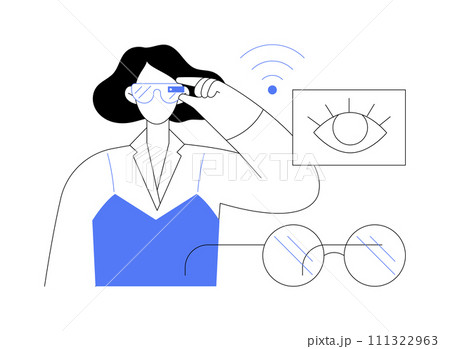 Electronic sight isolated cartoon vector illustrations. 111322963