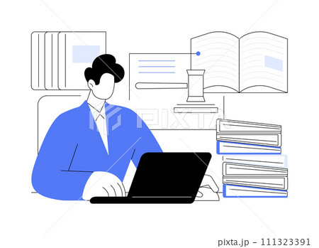Follow law changes isolated cartoon vector illustrations. Follow law changes isolated cartoon vector illustrations. 111323391