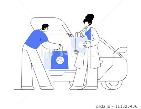 Eco-friendly packaging isolated cartoon vector illustrations. 111323436