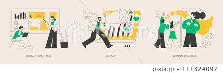Reputation management abstract concept vector illustrations. Reputation management abstract concept vector illustrations. 111324097