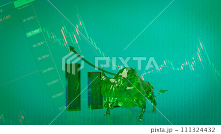 The Bull 3d figure for Business or positive sentiment often encourages buying. The Bull 3d figure for Business or positive sentiment often encourages buying. 111324432